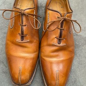 Gilardini Leather Men’s  Dress Shors size 9 1/2 hand made in Florence Italy.
